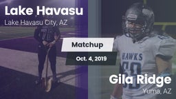 Matchup: Lake Havasu High vs. Gila Ridge  2019