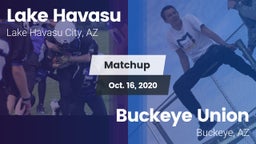 Matchup: Lake Havasu High vs. Buckeye Union  2020