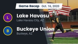 Recap: Lake Havasu  vs. Buckeye Union  2020