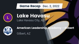 Recap: Lake Havasu  vs. American Leadership Academy - Gilbert  2022
