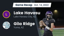 Recap: Lake Havasu  vs. Gila Ridge  2022