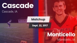 Matchup: Cascade  vs. Monticello  2017