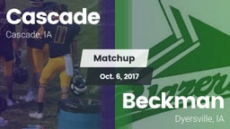 Matchup: Cascade  vs. Beckman  2017