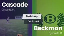 Matchup: Cascade  vs. Beckman  2018