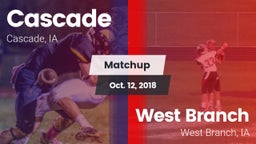 Matchup: Cascade  vs. West Branch  2018