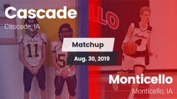Matchup: Cascade  vs. Monticello  2019