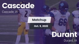 Matchup: Cascade  vs. Durant  2020