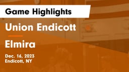 Union Endicott vs Elmira  Game Highlights - Dec. 16, 2023