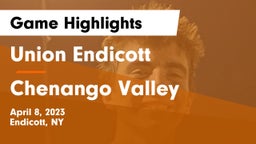Union Endicott vs Chenango Valley  Game Highlights - April 8, 2023