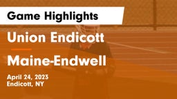Union Endicott vs Maine-Endwell  Game Highlights - April 24, 2023