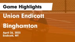 Union Endicott vs Binghamton  Game Highlights - April 26, 2023