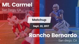 Matchup: Mt. Carmel High vs. Rancho Bernardo  2017