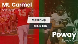 Matchup: Mt. Carmel High vs. Poway  2017