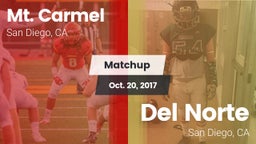 Matchup: Mt. Carmel High vs. Del Norte  2017
