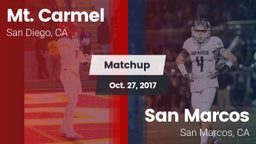 Matchup: Mt. Carmel High vs. San Marcos  2017
