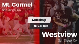 Matchup: Mt. Carmel High vs. Westview  2017