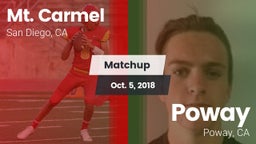 Matchup: Mt. Carmel High vs. Poway  2018