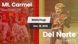 Matchup: Mt. Carmel High vs. Del Norte  2018