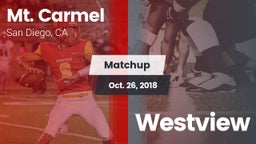 Matchup: Mt. Carmel High vs. Westview  2018