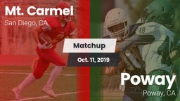 Matchup: Mt. Carmel High vs. Poway  2019