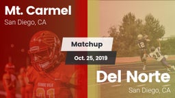 Matchup: Mt. Carmel High vs. Del Norte  2019