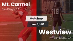 Matchup: Mt. Carmel High vs. Westview  2019