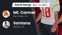 Recap: Mt. Carmel  vs. Santana  2021