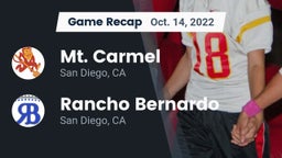 Recap: Mt. Carmel  vs. Rancho Bernardo  2022