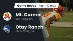 Recap: Mt. Carmel  vs. Otay Ranch  2023