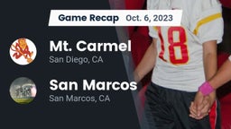 Recap: Mt. Carmel  vs. San Marcos  2023