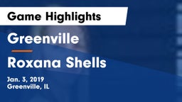 Greenville  vs Roxana Shells  Game Highlights - Jan. 3, 2019