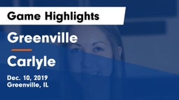 Greenville  vs Carlyle  Game Highlights - Dec. 10, 2019