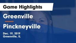 Greenville  vs Pinckneyville  Game Highlights - Dec. 19, 2019