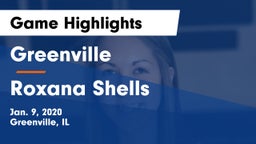 Greenville  vs Roxana Shells  Game Highlights - Jan. 9, 2020