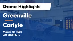Greenville  vs Carlyle  Game Highlights - March 12, 2021