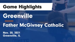 Greenville  vs Father McGivney Catholic  Game Highlights - Nov. 20, 2021