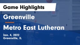 Greenville  vs Metro East Lutheran  Game Highlights - Jan. 4, 2022