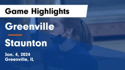 Greenville  vs Staunton  Game Highlights - Jan. 4, 2024