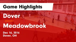 Dover  vs Meadowbrook  Game Highlights - Dec 16, 2016