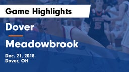 Dover  vs Meadowbrook  Game Highlights - Dec. 21, 2018