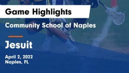 Community School of Naples vs Jesuit  Game Highlights - April 2, 2022