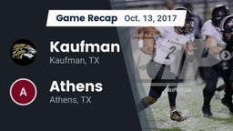 Recap: Kaufman  vs. Athens  2017