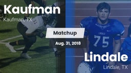 Matchup: Kaufman  vs. Lindale  2018