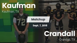 Matchup: Kaufman  vs. Crandall  2018
