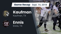 Recap: Kaufman  vs. Ennis  2018