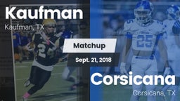 Matchup: Kaufman  vs. Corsicana  2018