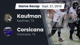Recap: Kaufman  vs. Corsicana  2018