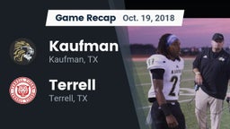 Recap: Kaufman  vs. Terrell  2018