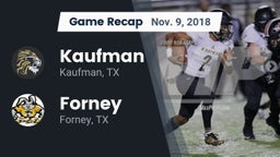 Recap: Kaufman  vs. Forney  2018