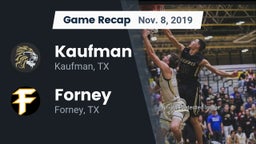 Recap: Kaufman  vs. Forney  2019